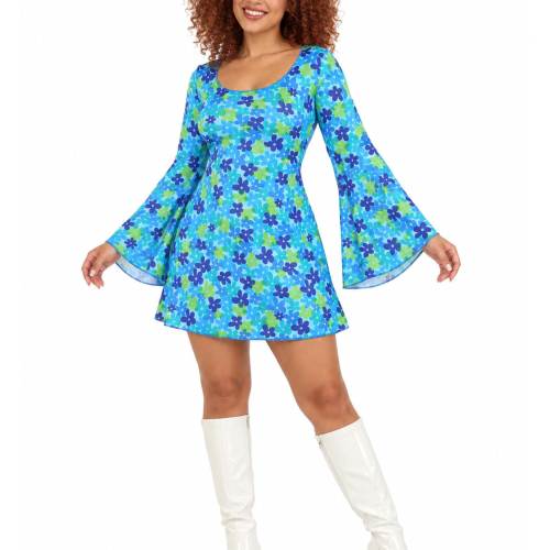 Wild Flower 70s Disco Dress