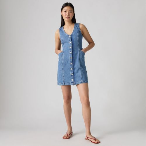 Levis Denim Mini Lightweight Dress Womens