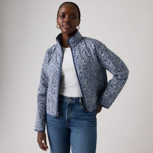 Levis Stand Collar Diamond Quilted Jacket Womens